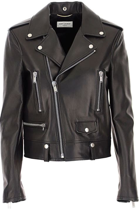 ysl leather jacket xl|saint laurent leather jacket women's.